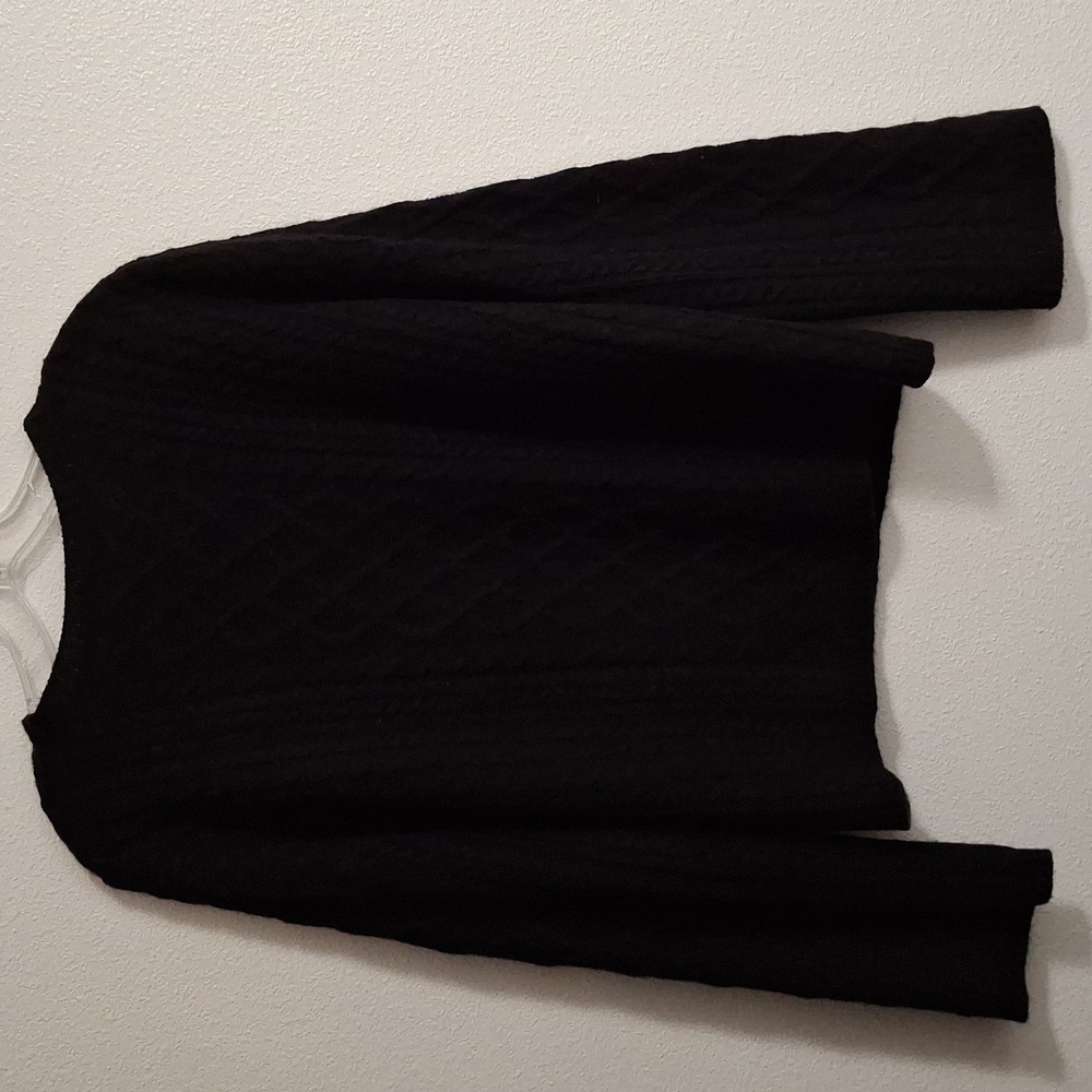 Reformation Black Cable Knit Sweater Size Medium - Picture 5 of 5